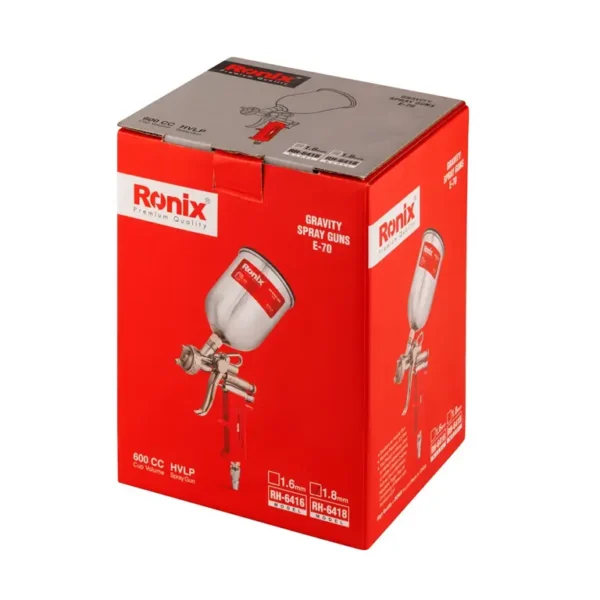 RH-6418 Pistola Pulverizadora HVLP de Alimentación por Gravedad - 1.8mm - Imagen 7