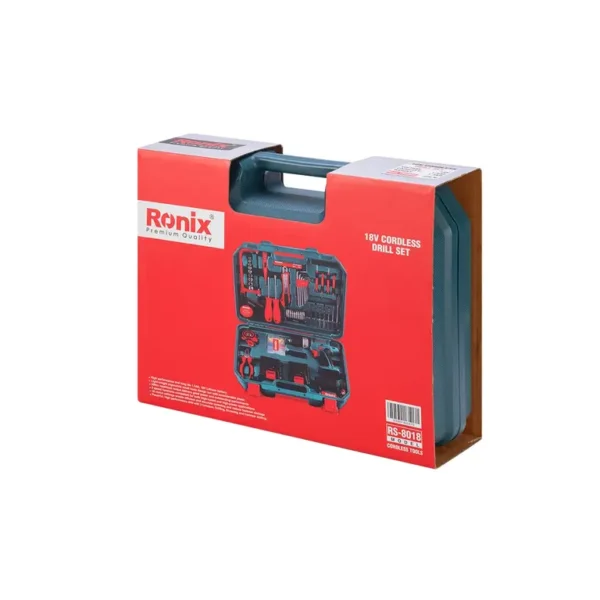 RS-8018 Juego de taladro atornillador inalámbrico de 18 V (53 piezas, incluye herramientas manuales, 10 mm, 30 Nm) - Imagen 5