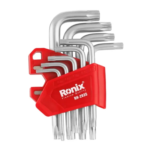 RH-2035 Juego de llaves Torx magnéticas de brazo corto (9 piezas)