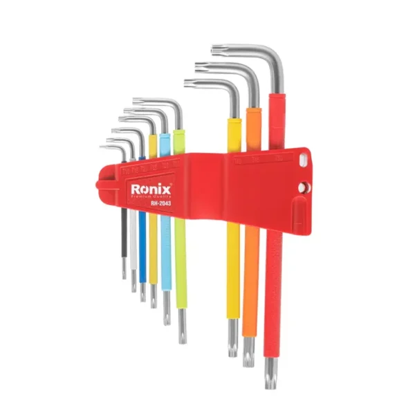RH-2043 Multi Color Extra Long Arm Torx Key Set (9pcs) - Imagen 2