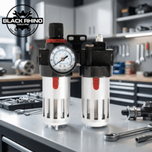 Filtro regulador y lubricador de aire 1/4 NPT